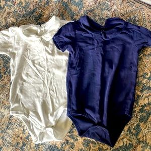 Primary Peter Pan Collared Bodysuits SZ 18-24